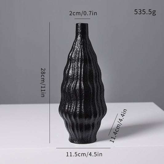 Texturierte keramische dekorative Vase