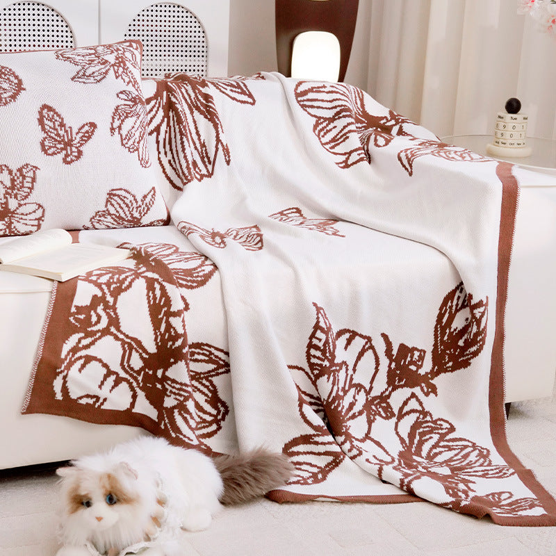 Dekorative Wurfdecke mit Blumenmuster Heim Zeile