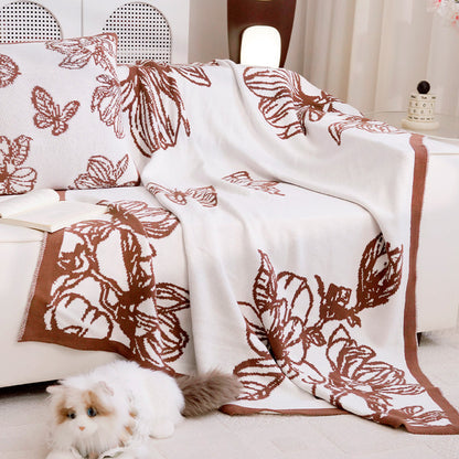 Dekorative Wurfdecke mit Blumenmuster Heim Zeile