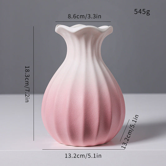 Elegante Gewebte Keramikblumenvase