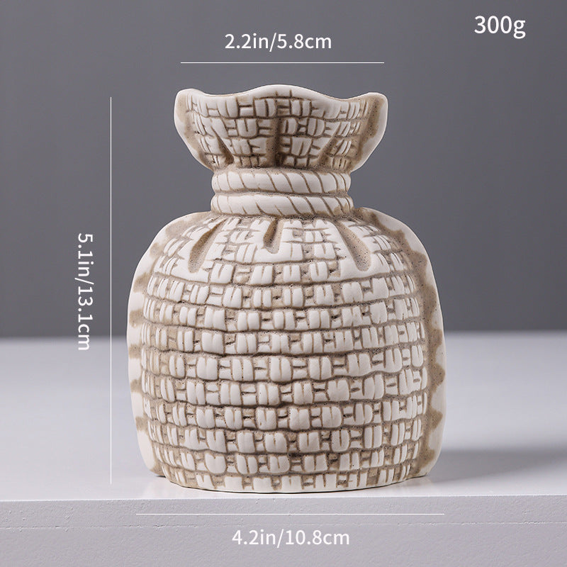 Strukturierte dekorative Keramikvase