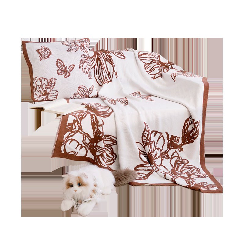 Dekorative Wurfdecke mit Blumenmuster Heim Zeile