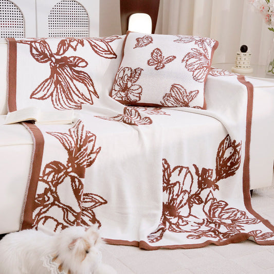Dekorative Wurfdecke mit Blumenmuster Heim Zeile