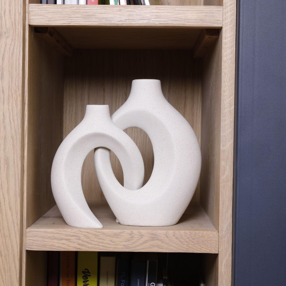 Gleora Geflochtene Keramikblumenvase – Elegantes Dekorationsmittelstück für moderne und klassische Innenräume