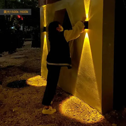 Wasserdichte Solarlichter für den Außenbereich – LED-Wandleuchten für Garten und Terrasse