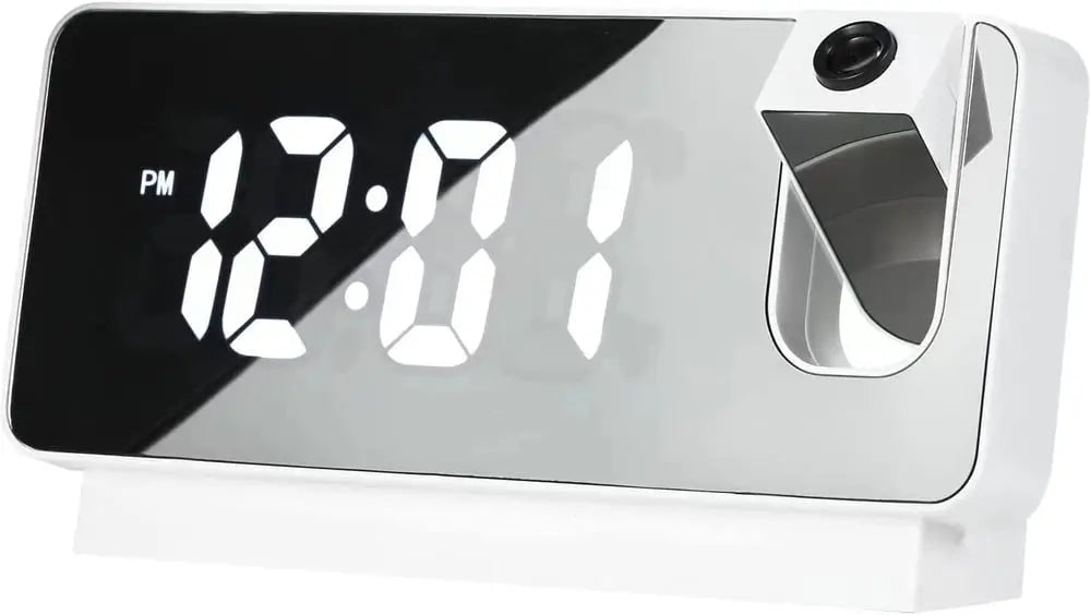 Heim Zeile | Projektionswecker mit Spiegeldisplay und großem LED-Bildschirm