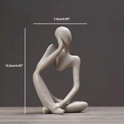 Abstrakter Denker Skulptur Wohnkultur