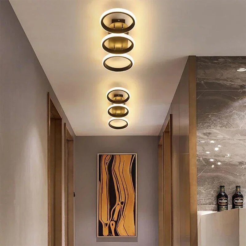 Moderner LED-Ring-Kronleuchter – Minimalistische Deckenleuchte für Wohnzimmer und Essbereich