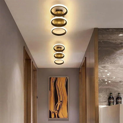 Moderner LED-Ring-Kronleuchter – Minimalistische Deckenleuchte für Wohnzimmer und Essbereich