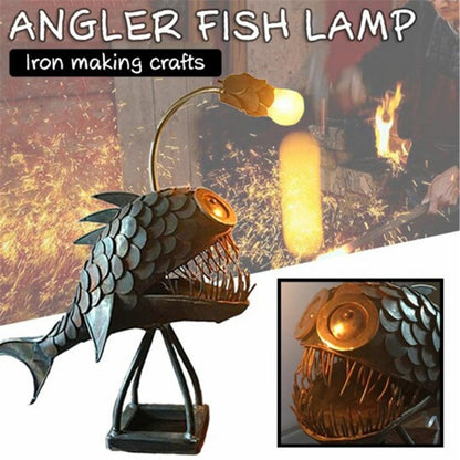 Retro-Tischlampe Anglerfisch Licht mit flexiblem Lampenkopf Künstlerische Tischlampen für Zuhause Bar Café Home Art Dekorative Ornamente