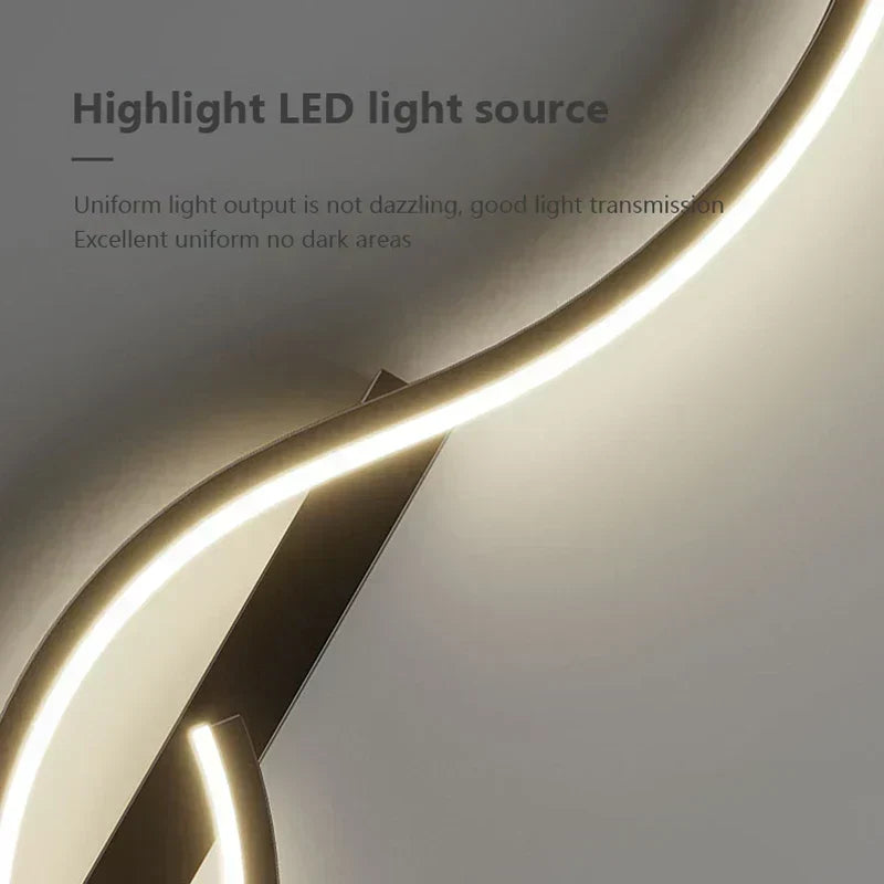 LED Lounge Wandleuchten – Dimmable Silikon-Wandleuchte für Schlafzimmer, Wohnzimmer und Flur, moderne Beleuchtungslösung für Zuhause