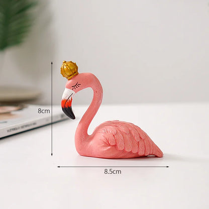 Nordic Flamingo Figur Figur Statue Skulptur Wohnzimmer Büro Hochzeitsfeier Ornamente Wohnkultur Dekoration Zubehör