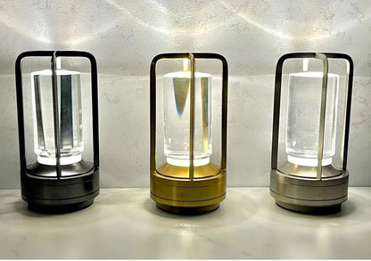 Wiederaufladbare kabellose LuxuryGlow Tischlampe - Elegante kabellose Lampe für jede Stimmung