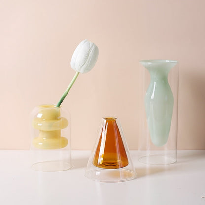 Bubbly Glass Vasen - Undurchsichtig