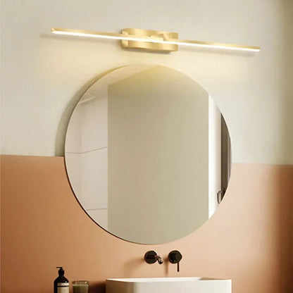 Moderne Gold LED Wandleuchte – Badezimmer-Spiegelleuchte mit Touch-Schalter für Schlafzimmer, Wohnzimmer und Schminkbeleuchtung | Heim Zeile