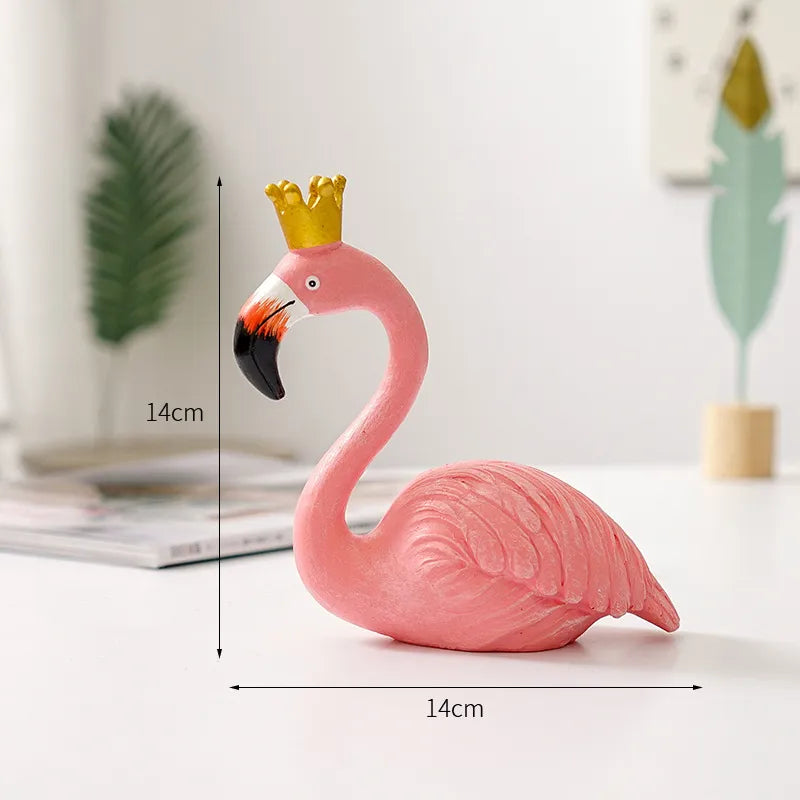 Nordic Flamingo Figur Figur Statue Skulptur Wohnzimmer Büro Hochzeitsfeier Ornamente Wohnkultur Dekoration Zubehör