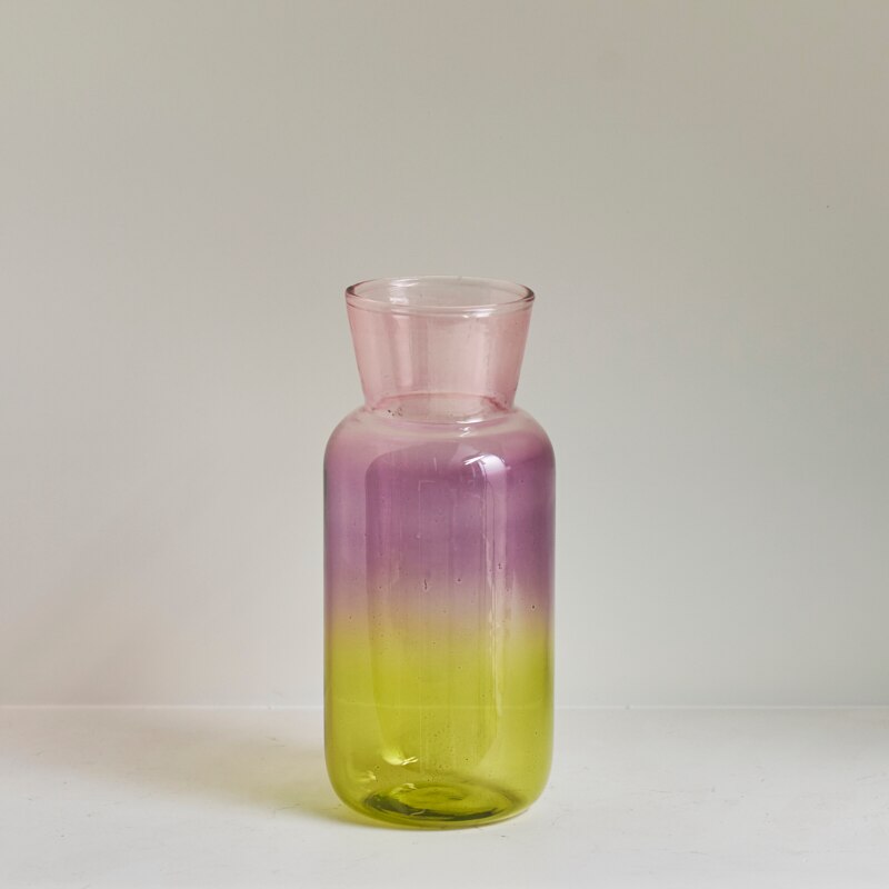 Gradient farbige Glasvase