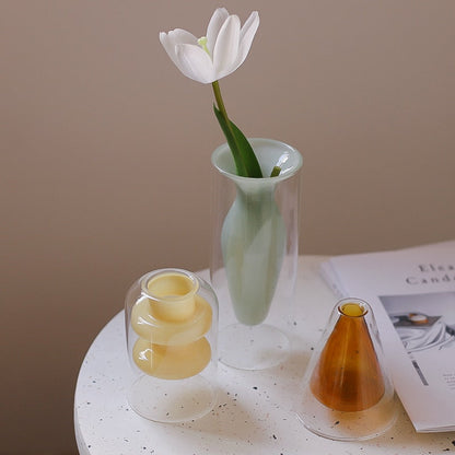 Bubbly Glass Vasen - Undurchsichtig