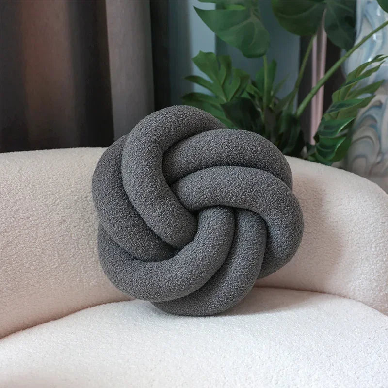 Nordic Cotton Boucle Knoten Kissen | Heim Zeile
