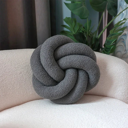 Nordic Cotton Boucle Knoten Kissen | Heim Zeile