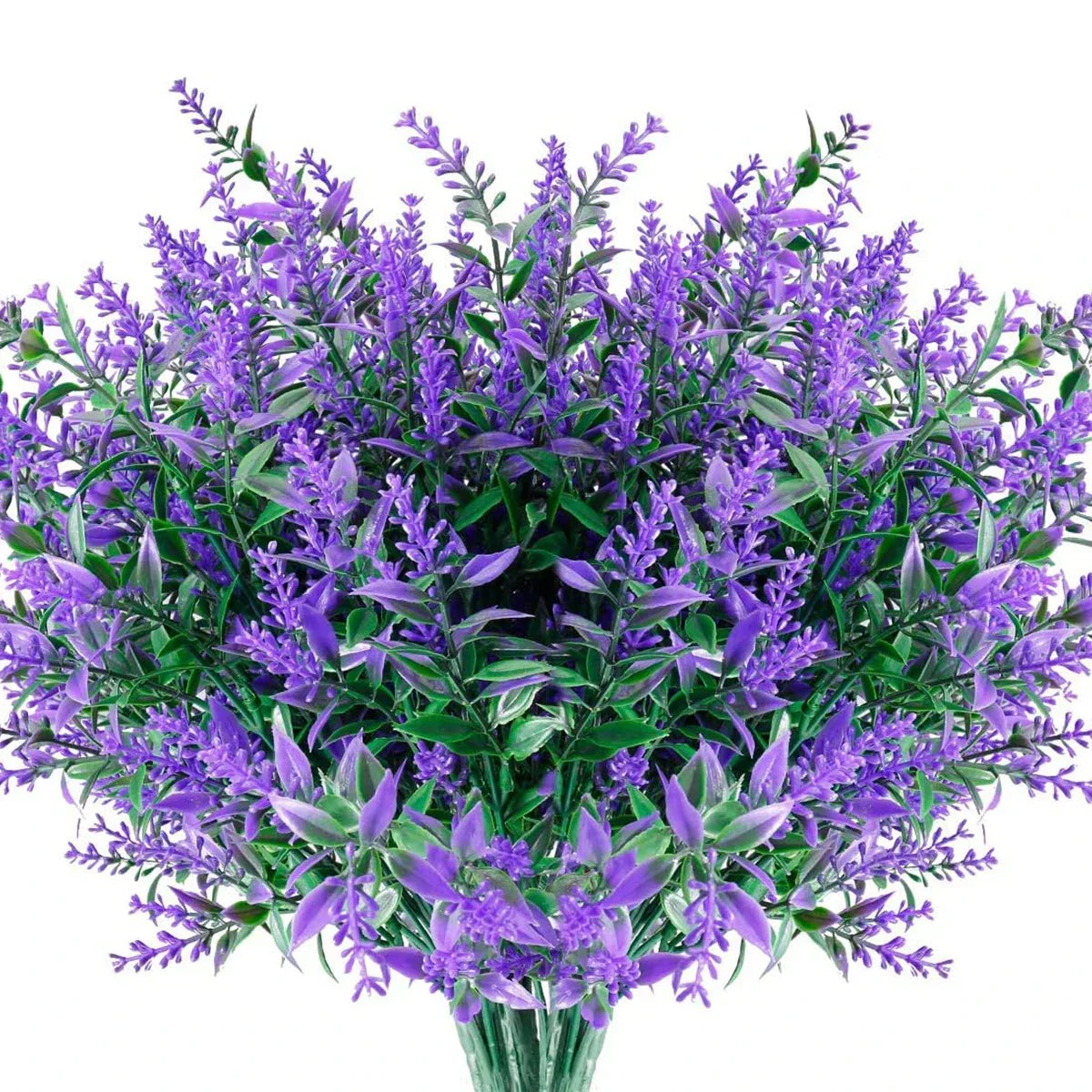Florabell 12-teiliges Set Künstliche Lavendel Künstliche Pflanzen für Hochzeiten, Vasen, Girlanden & Dekoration für Innen & Außen