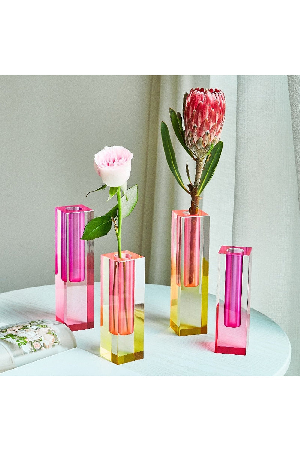Regenbogen Blumenvasen