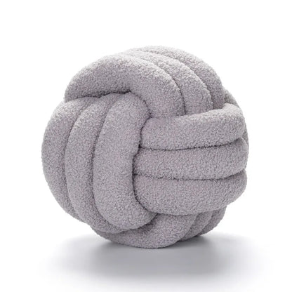 Wurfkissen - Gemütlich - Handgeknüpfter Ball - Schaffell