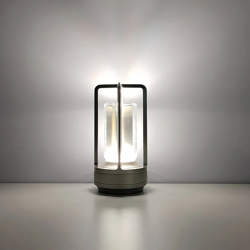Wiederaufladbare kabellose LuxuryGlow Tischlampe - Elegante kabellose Lampe für jede Stimmung
