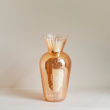 Goldene Mantel-Glasvase