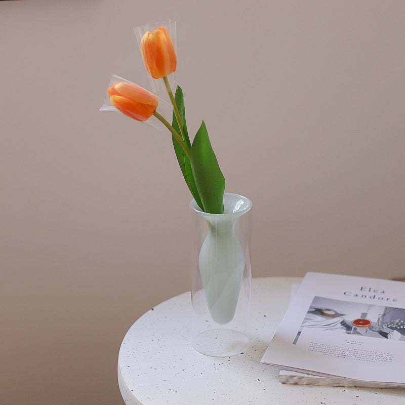 Bubbly Glass Vasen - Undurchsichtig