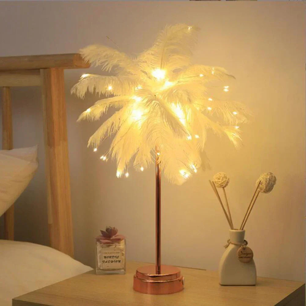 LED Frühling Tischlampe Nachtlicht USB-betrieben Fernbedienung Nachtlampen