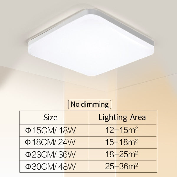 Natürliche Space Slim LED Deckenleuchte