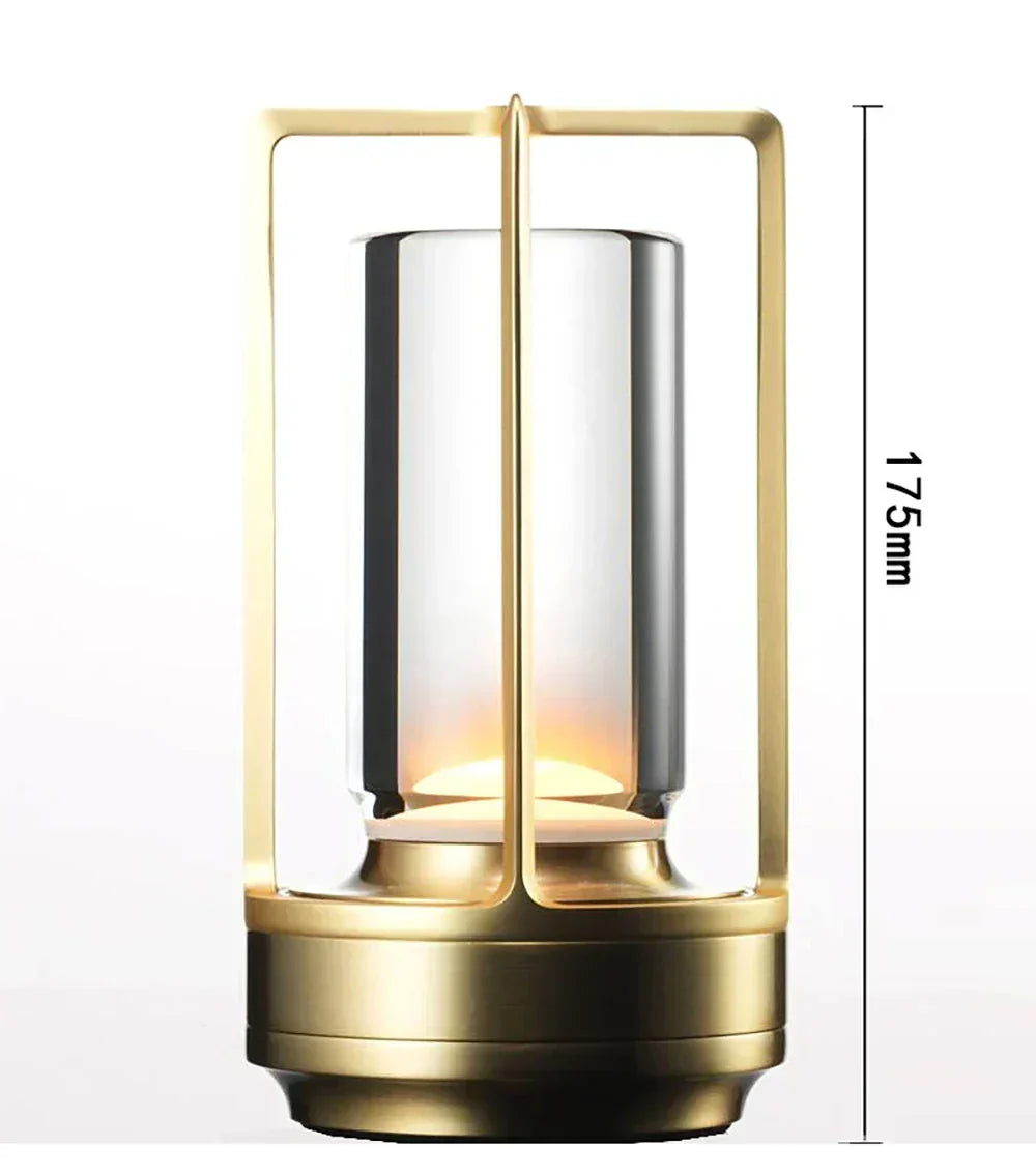 Wiederaufladbare kabellose LuxuryGlow Tischlampe - Elegante kabellose Lampe für jede Stimmung