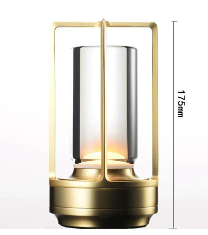 Wiederaufladbare kabellose LuxuryGlow Tischlampe - Elegante kabellose Lampe für jede Stimmung