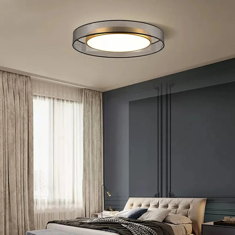 Moderne runde Deckenleuchte LED dimmbar