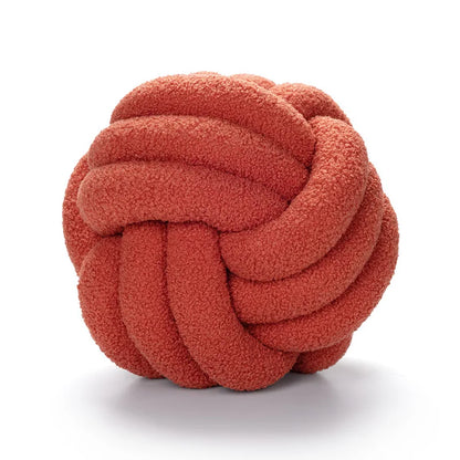Wurfkissen - Gemütlich - Handgeknüpfte Kugel - Schafsfell