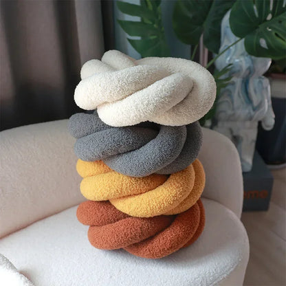 Nordic Cotton Boucle Knoten Kissen | Heim Zeile