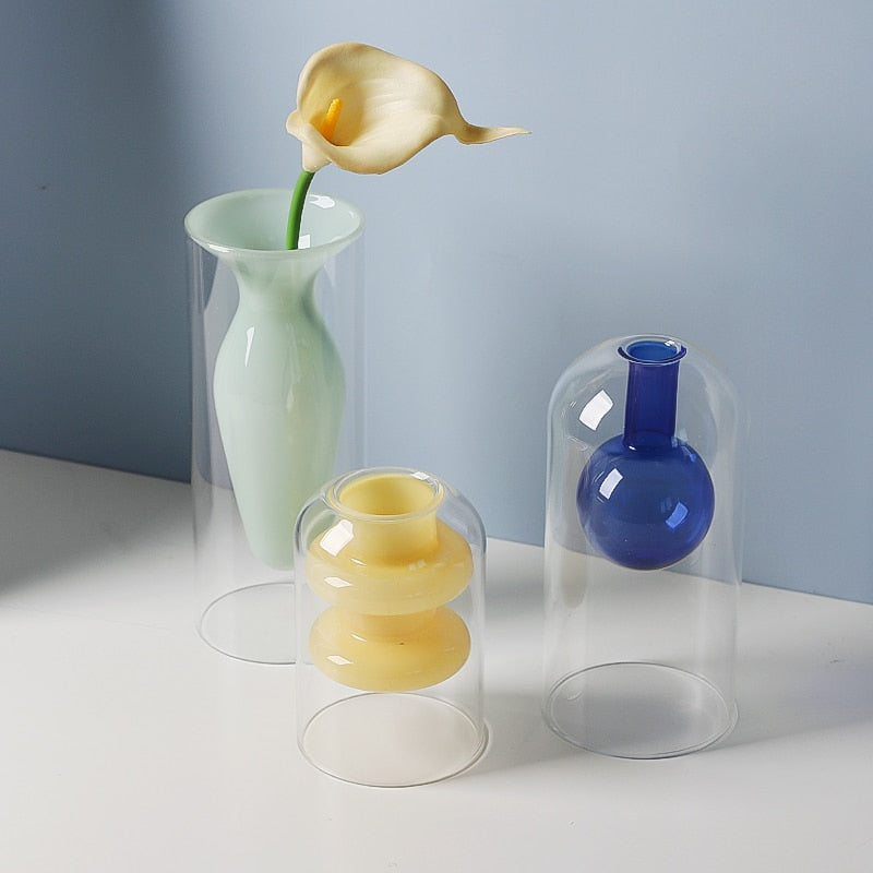 Bubbly Glass Vasen - Undurchsichtig