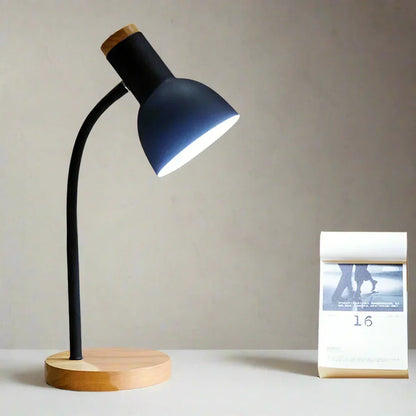 Herbst- und Winterbeleuchtung | Nordeuropäische kreative Holzkunst Eisen LED Schreibtischlampe - Moxie