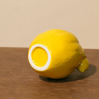 Zitronen Keramik Vase