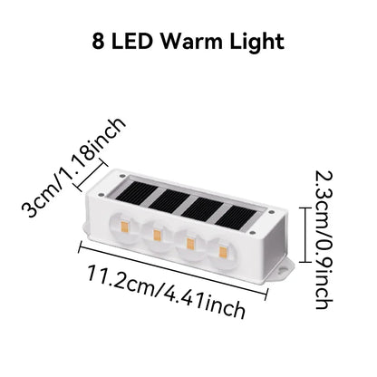 Solar-Wandleuchten Solavine | Warmweißes Licht | IP44 wetterfest | Für Zaun, Terrasse & Garten | 8 Stunden Lichtdauer