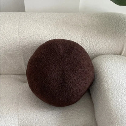 Nordic Bouclé Abstract Kissen – Minimalistisches Plüschkissen | Heim Zeile