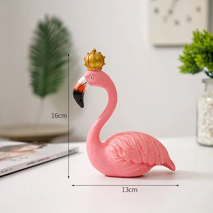 Nordic Flamingo Figur Figur Statue Skulptur Wohnzimmer Büro Hochzeitsfeier Ornamente Wohnkultur Dekoration Zubehör