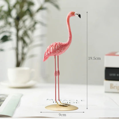 Nordic Flamingo Figur Figur Statue Skulptur Wohnzimmer Büro Hochzeitsfeier Ornamente Wohnkultur Dekoration Zubehör