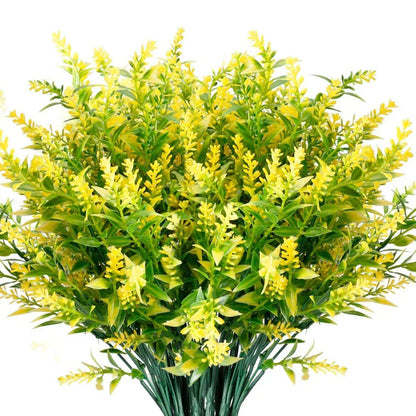 Florabell 12-teiliges Set Künstliche Lavendel Künstliche Pflanzen für Hochzeiten, Vasen, Girlanden & Dekoration für Innen & Außen