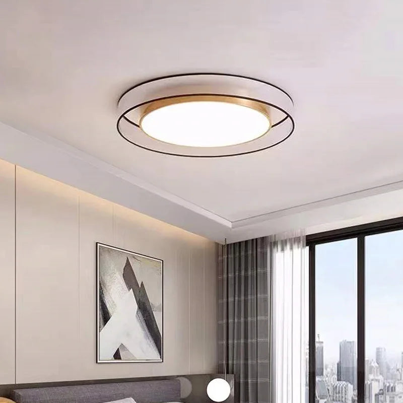 Moderne runde Deckenleuchte LED dimmbar