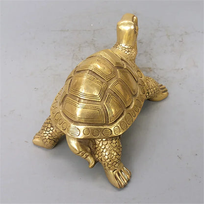 Brass Feng Shui Schildkröte Statue Glücks Tier Skulptur für Langlebigkeit Zuhause Büro Dekoration Figur Geschenk Studien Ornament