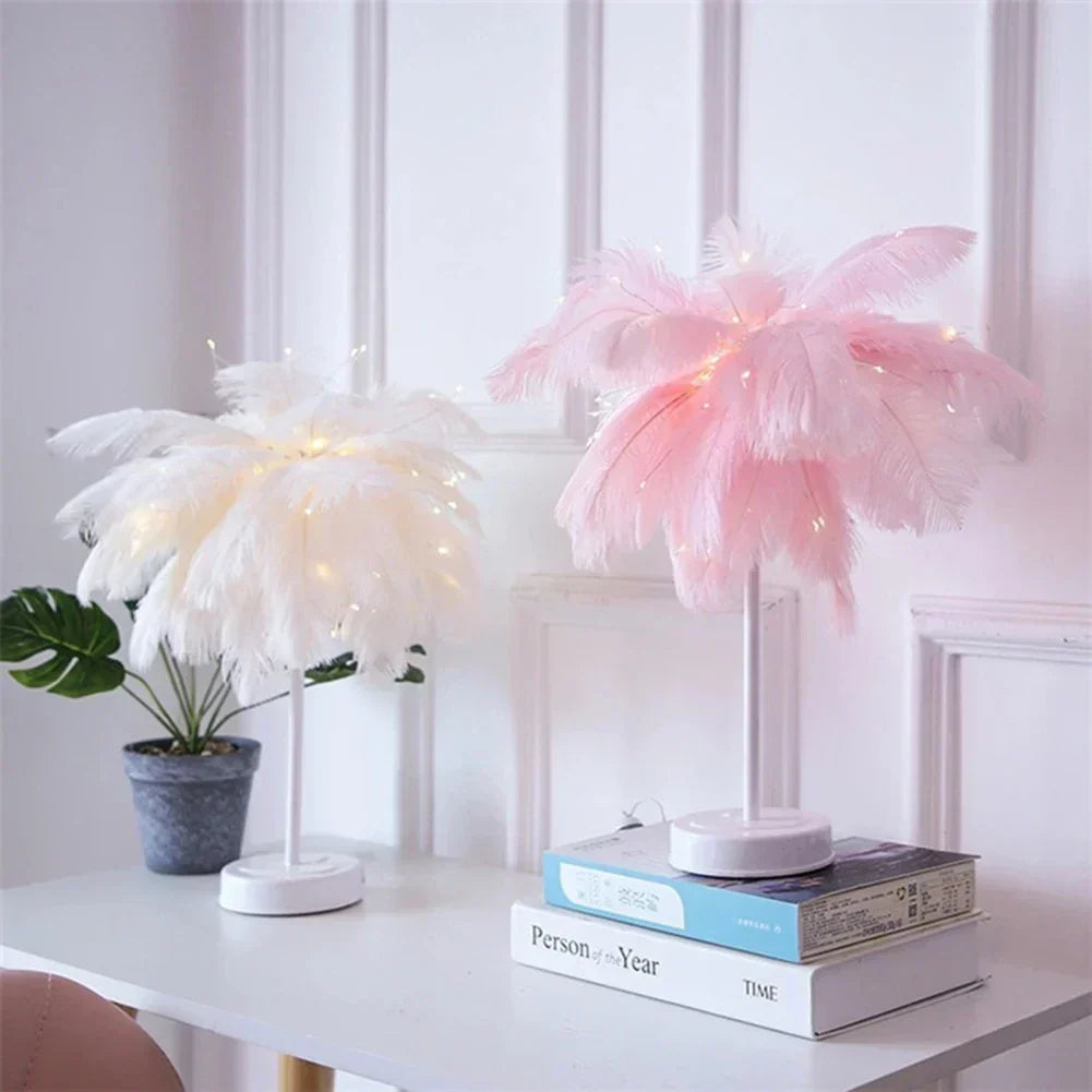 LED Frühling Tischlampe Nachtlicht USB-betrieben Fernbedienung Nachtlampen