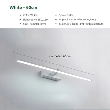 Moderne Gold LED Wandleuchte – Badezimmer-Spiegelleuchte mit Touch-Schalter für Schlafzimmer, Wohnzimmer und Schminkbeleuchtung | Heim Zeile