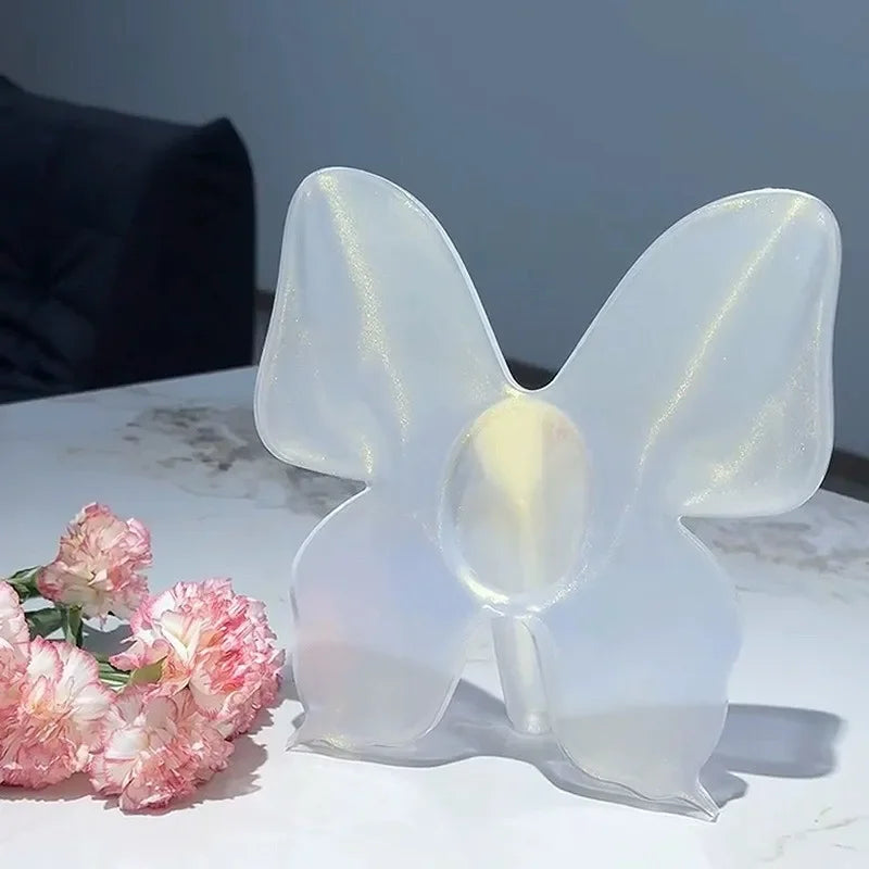 Künstlerische Schmetterling Klare Blumen Vase